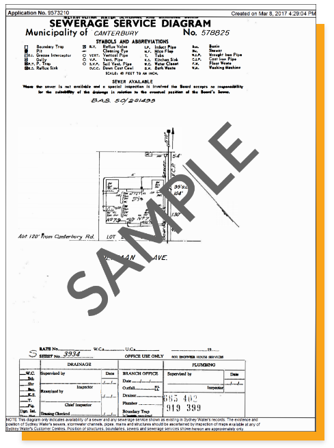 Sewer diagram sample document