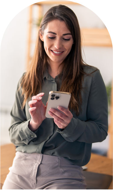 Woman searching for Deposited Plan